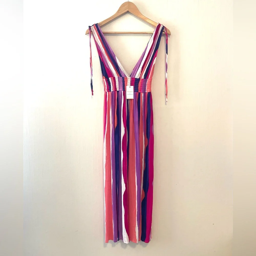 Forever 21‎ Contemporary Vibrant Striped Dress - Picture 7 of 7